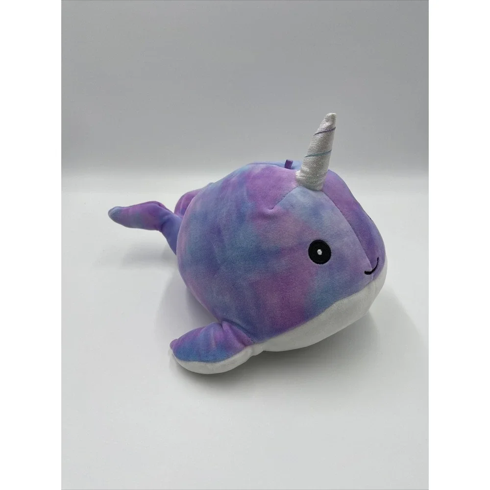 Squishmallows Hallie Narwhal Tie Dye Plush 8‎ inch